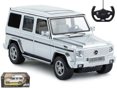 Mercedes G Wagon G55 Jeep Radio Control 1:14 Scale Official RC Model Toy Car Silver