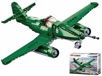 Messerschmitt Me262 Jet Fighter Aircraft Toy Bricks Blocks Sluban Army WWII M38 B0977