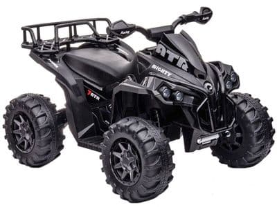 Mighty ATR 12v Electric ATV Style Ride On Toy Quad Bike Black