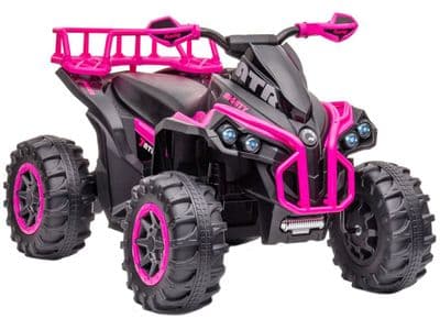 Mighty ATR 12v Electric ATV Style Ride On Toy Quad Bike Pink Black