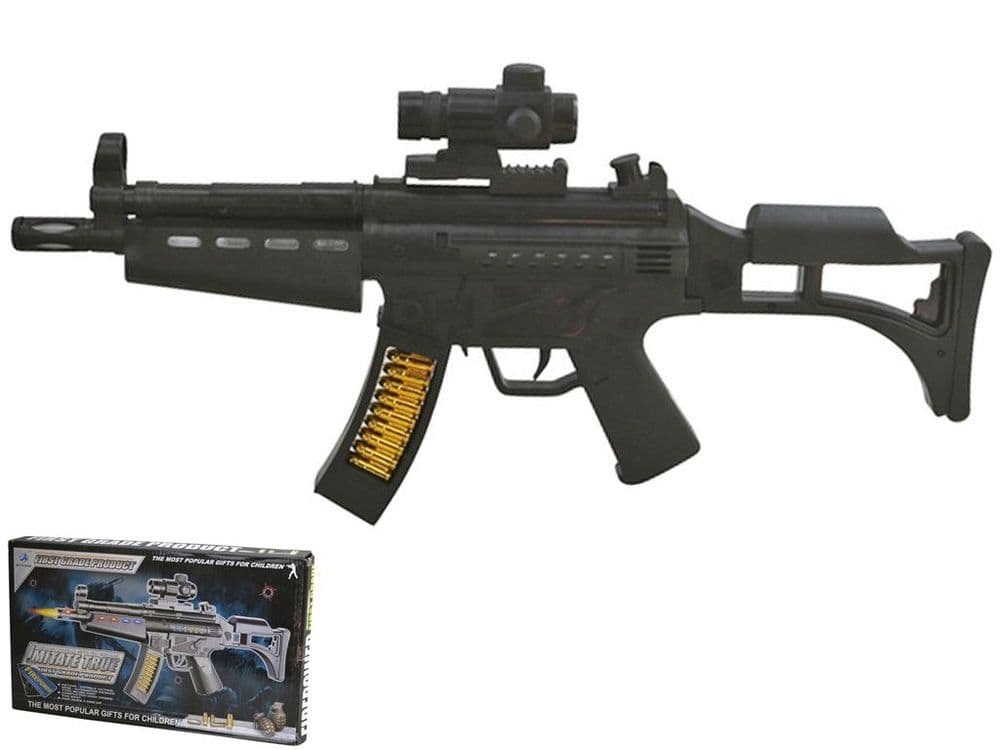 Submachine Gun Toy MP5 SMG B/o Sound & Lights Toy Gun 804B-1 | Toy & Model