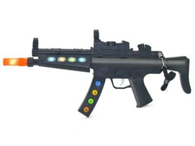 MP5 Replica Toy Sub Machine Gun with Sounds, Lights & Vibration Battery Operated AK3388B