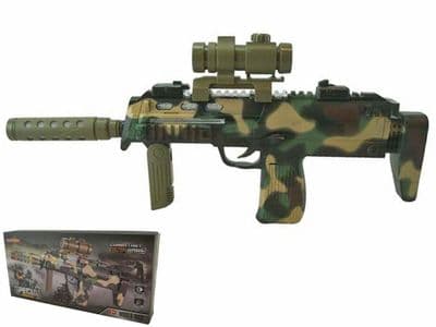 MP7 SMG Replica Toy Gun with Sounds, Lights & Vibration Battery Operated 810M