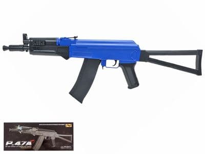 P47A BB Gun AK-47C Kalashnikov Replica Spring Airsoft Rifle Blue 2 Tone