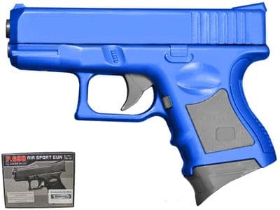 P698 BB Gun 26 Compact Style Spring Pistol Blue 2 Tone