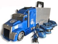 Police Lorry Carry Case & 6 Vehicles Set 666-02G | Toy & Model