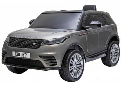 Range Rover Velar Grey Licensed 12v Electric Ride on Car + Leather Seat & EVA Wheels