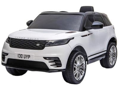 Range Rover Velar White Licensed 12v Electric Ride on Car  + Leather Seat & EVA Wheels