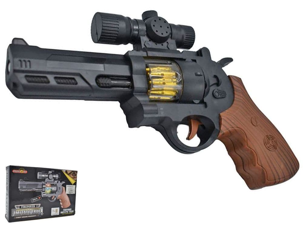 Revolver Pistol b/o sound & lights Toy Gun 818B-1 | Toy & Model