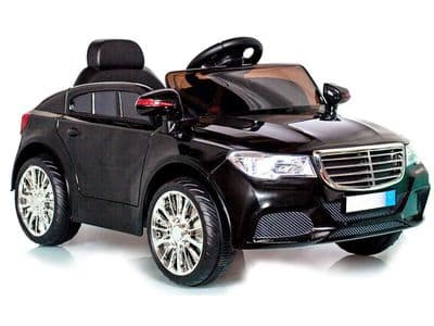 Ride on Car 12v Electric Merc C Class Style Saloon Black Colour with Parental Radio Control