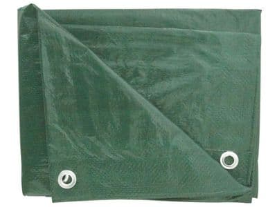 Tarpaulin Groundsheet Waterproof 210 x 150cm (7x5ft) Olive Green OG Colour