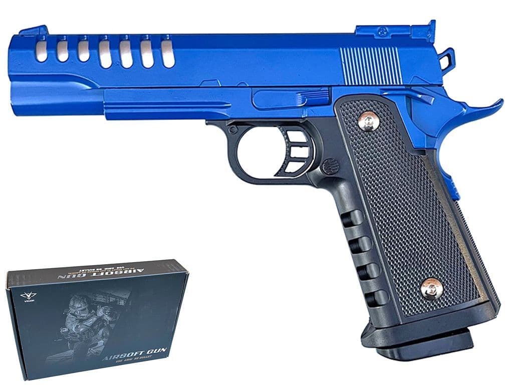 Bb Rounds V16 BB gun M1911 spring airsoft pistol black 2 tone | toy & model