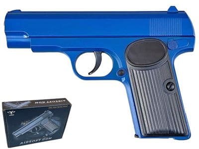 V8 BB Gun Russian Tokarev TT33 Replica Spring Airsoft Pistol Blue 2 Tone Metal