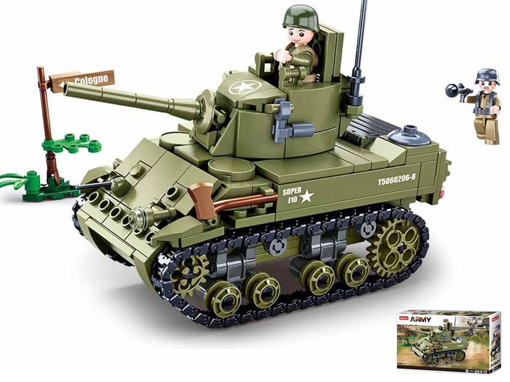 WWII M5A1 tank B0856 construction & building toys | Toy&Model