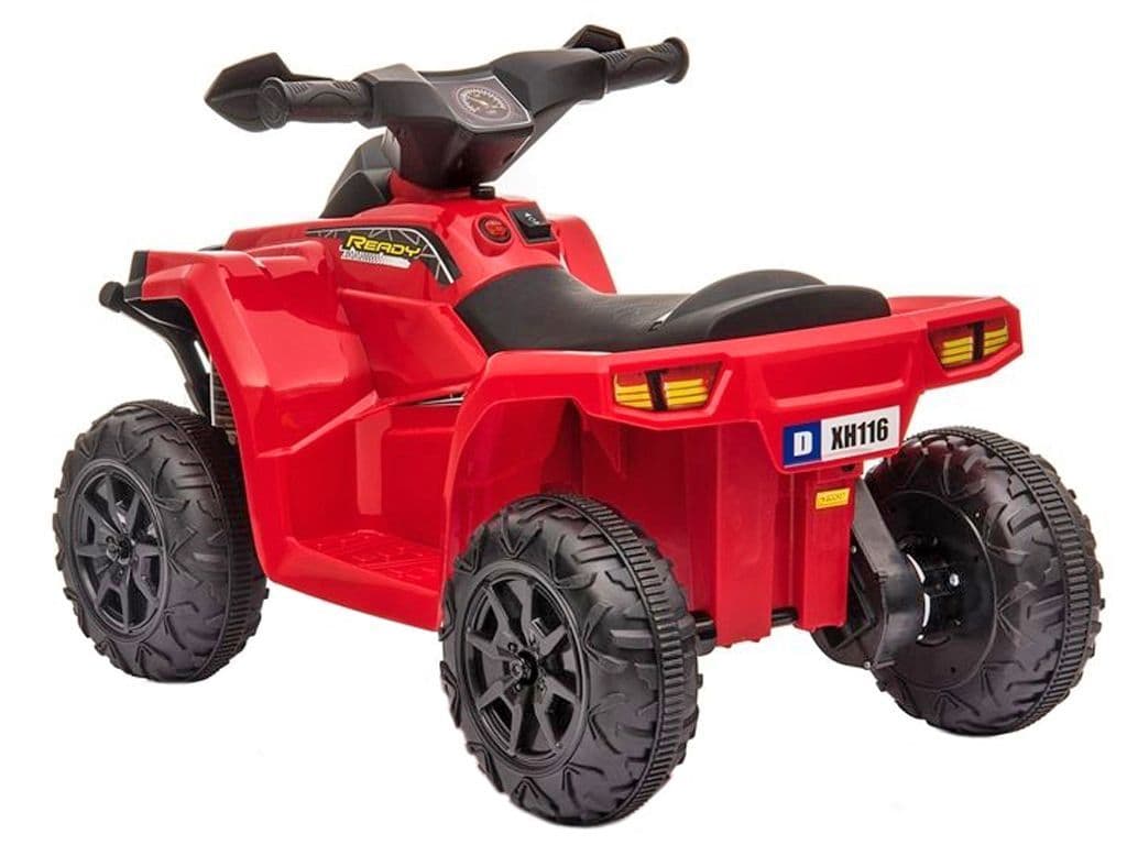 X Racer Mini Quad Bike Red Kids Ride on Toy ATV 6v Electric