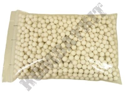 1000 x 20g x 6mm White Polished Airsoft BB Gun Pellets in Bag Ultrasonic