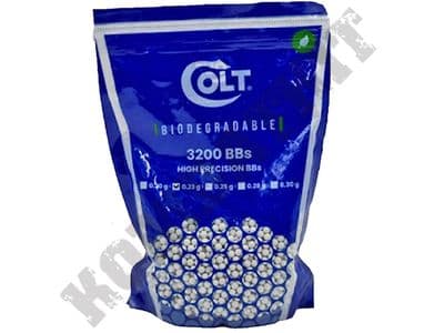 3200 x 20g x 6mm White Biodegradable Polished Airsoft BB Gun Pellets in Bag Cybergun