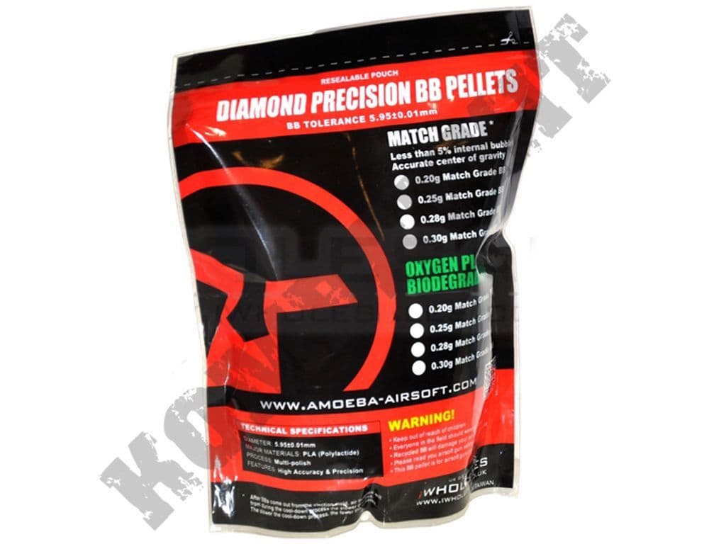 Ares Amoeba 3330 x 30g airsoft 6mm BB pellets white Kombatkit