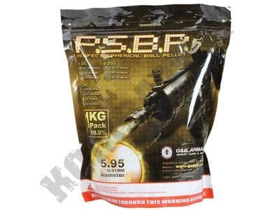 3550 x 6mm x 28g White Polished Airsoft BB Gun Pellets in Bag G&G Armament