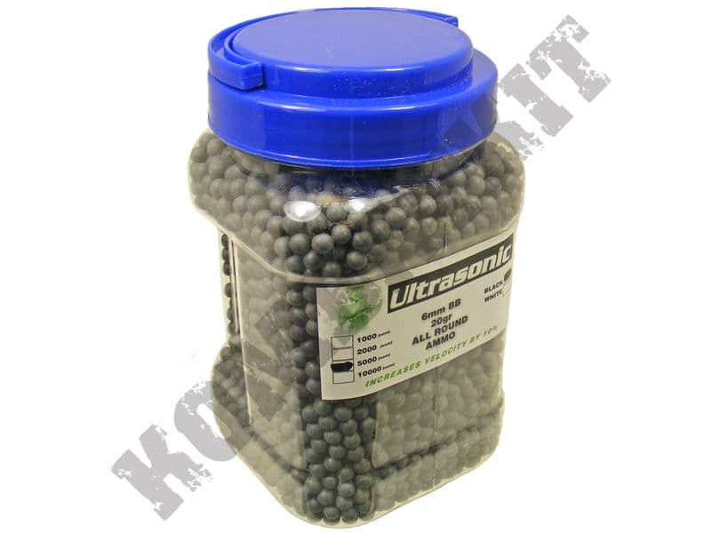 KOMBATKIT Ultrasonic 5000 x 6mm x 20g Airsoft Ammo BB Gun Pellets