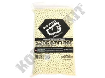 5000 x 6mm x 20g White Polished Airsoft BB Gun Pellets in Bag Big Foot Diamond Precision