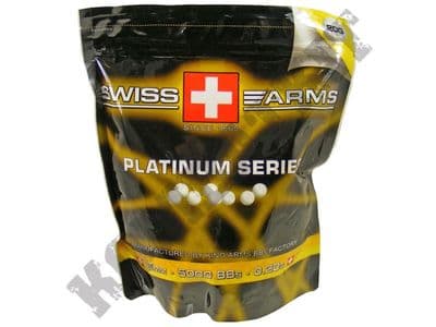 5000 x 6mm x 20g White Polished Airsoft BB Gun Pellets in Bag Swiss Arms Pro Grade