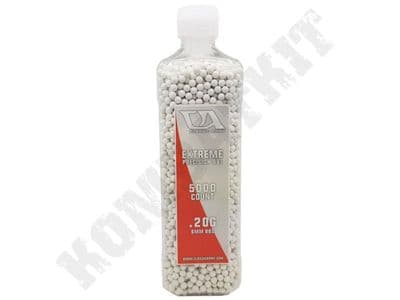 5000 x 6mm x 20g White Polished Airsoft BB Gun Pellets in Bottle Classic Army Extreme Precision