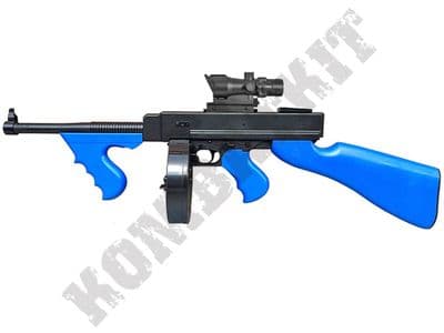 8903A BB Gun Thompson M1928 Replica Spring Airsoft Rifle Black 2 Tone