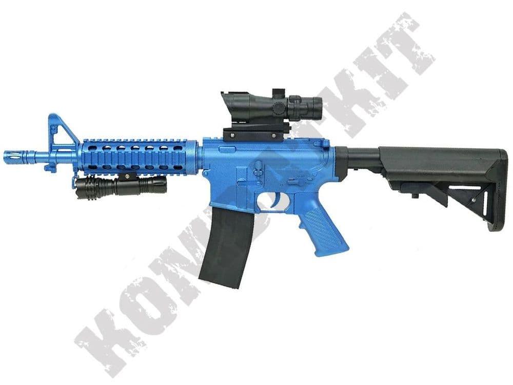 8907A BB Gun M4 Spring Airsoft Rifle Black 2 Tone Kombatkit