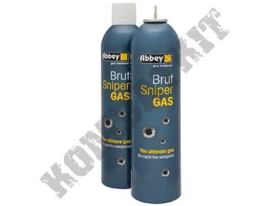 Abbey Brut Sniper Gas 700ml Refill for Pro Grade Gas Powered Airsoft BB Guns
