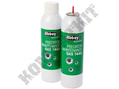 Abbey Predator Maintenance Gas 144A 270ml for Gas Powered Airsoft BB Guns, Rifles & Magazines