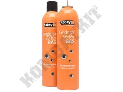Abbey Predator Vertex Gas 700ml Refill for Pro Grade Gas Powered Airsoft BB Guns
