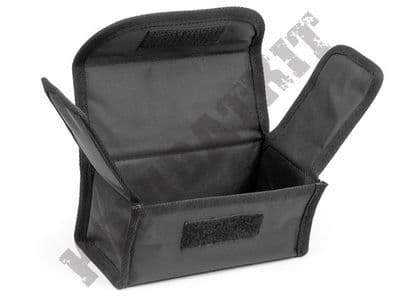 Airsoft Lipo Li-Po AEG Battery Charging Case Safety Pouch Flameproof Black