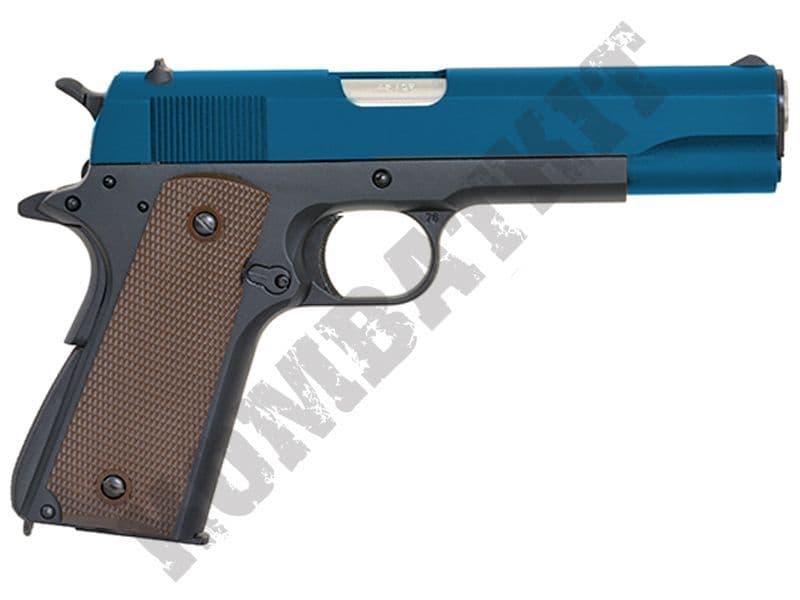 Army R31 Airsoft Pistol | Colt 1911 Replica Gas Blowback BB Gun 2 Tone ...