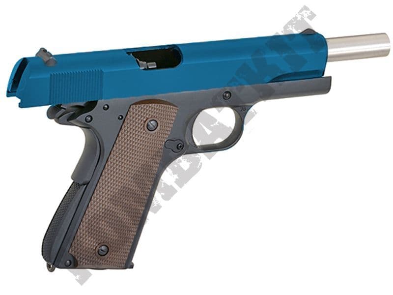 Army R31 Airsoft Pistol | Colt 1911 Replica Gas Blowback BB Gun 2 Tone ...