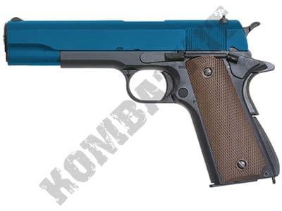 Army R31 Airsoft Pistol Colt 1911 Replica Gas Blowback BB Gun Black 2 Tone Metal