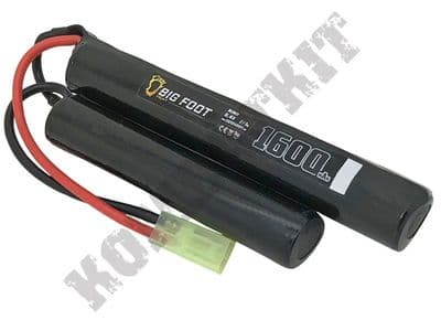 Big Foot Airsoft 8.4V Nimh 1600mAH Nunchuck Crane Stock Battery Pack Small Tamiya