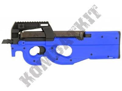 CM060 P90 PDW Replica AEG Electric Airsoft BB Machine Gun 2 Tone Blue Black