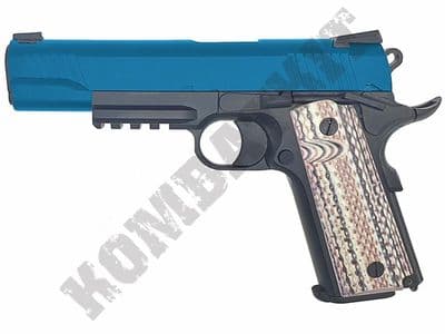 CO-732BX Airsoft Pistol SR45A1 1911 CO2 Gas Blowback BB Gun Black 2 Tone Metal