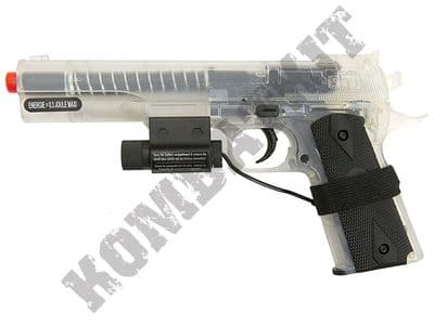 Colt 1911 Airsoft BB Gun with target laser clear