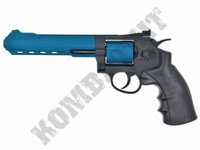 CS06 Magnum Revolver Replica Co2 Airsoft BB Gun Black & 2 Tone Metal 6” Barrel