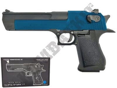 Desert Eagle 50AE Official Model Airsoft Pistol Gas Blowback BB Gun Black 2 Tone Metal