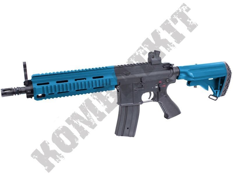 FB6621 BB Gun HK416 Replica Electric Airsoft Rifle 2 Tone Blue Black