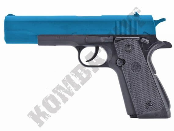 FS1206 BB Gun | Colt M1911 Replica CO2 Gas Airsoft Pistol Black 2 Tone Metal | KOMBATKIT