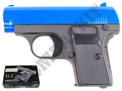 G1 Metal BB Gun Colt 25 Compact Replica Spring Pistol Black 2 Tone