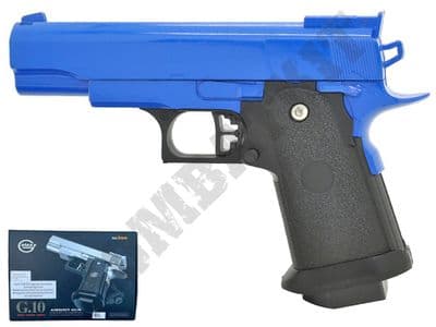 G10 Metal BB Gun Custom 1911 Replica Spring Airsoft Pistol Black 2 Tone