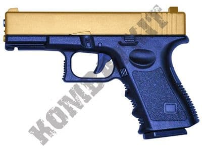 G15 Metal BB Gun 23 Style Spring Airsoft Pistol 2 Tone Gold Black