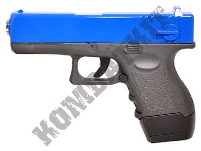 G16 BB Gun 18 Style Compact Spring Pistol Black 2 Tone Metal