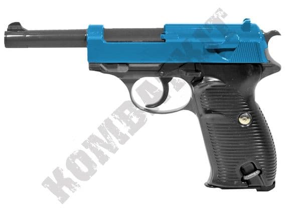 G21 BB Gun P38 Spring Airsoft Pistol Black 2 Tone | Kombatkit
