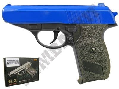 G3 Metal BB Gun PPK Compact Replica Spring Pistol Black 2 Tone